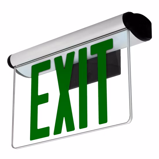 Wall Mounted LED Emergency Light Customizable Acrylic Exit Sign