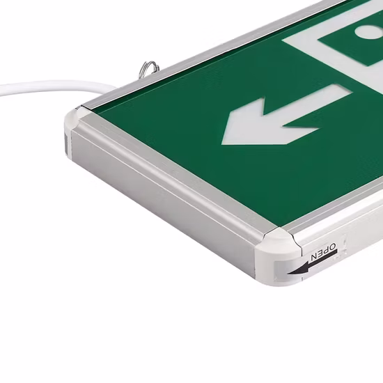 Panneau lumineux d'urgence pour sortie de secours