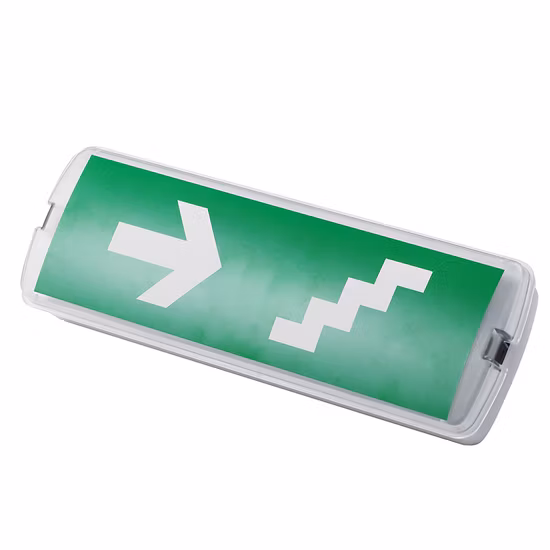 Lumière à piles de cloison de secours LED de lumen élevé de certificat de la CE
