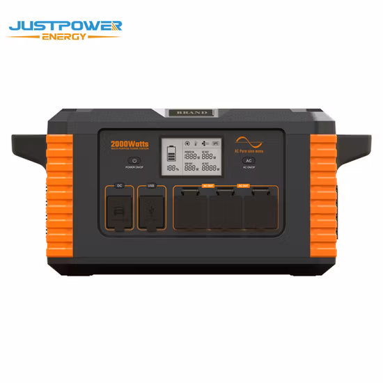 Batterie portative de stockage d'énergie de grande capacité, centrale électrique extérieure 5000W 10000W avec UPS USB DC